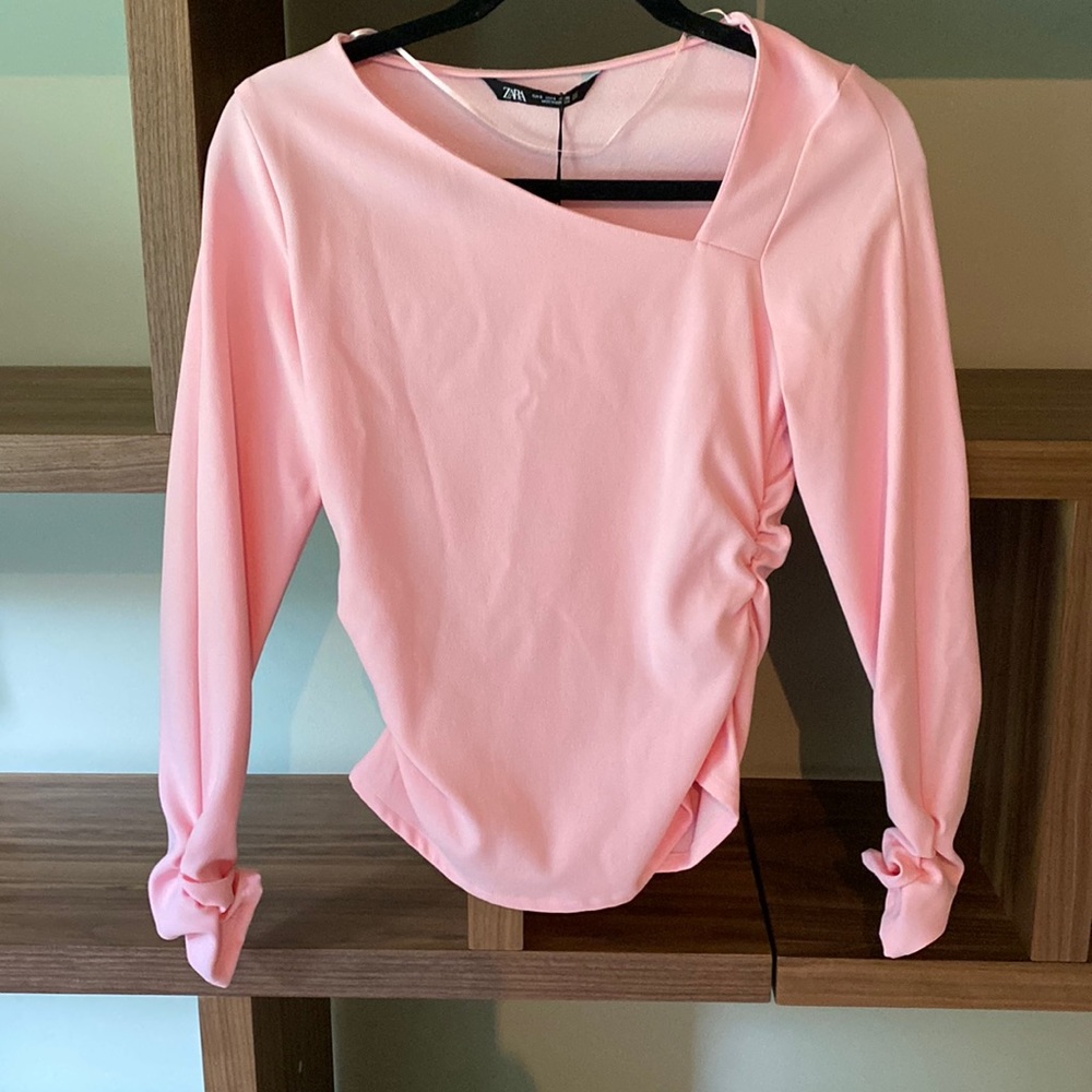 Zara Bubblegum Pink Long sleeve Top